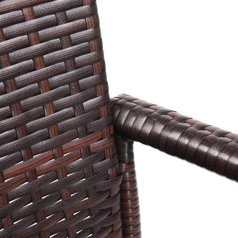 2pcs High Bar Chair Brown Gradient