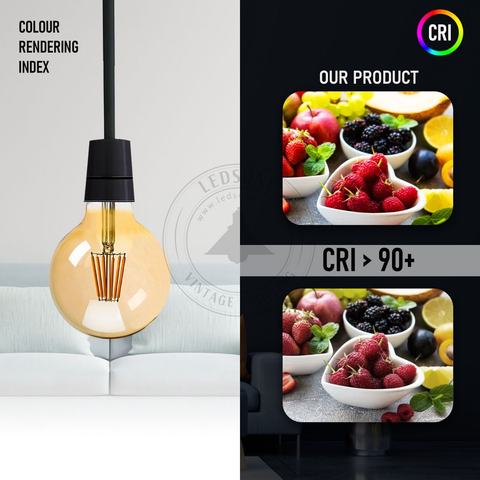 10 Pack E27 LED Edison Dimmable Vintage Amber Glass Warm white 2700K
