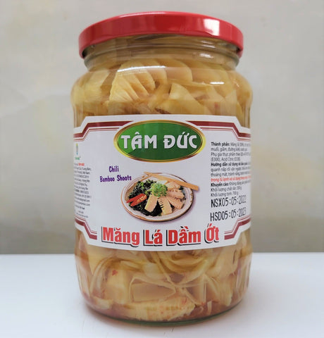 TAM DUC Pickled Sliced Bamboo Shoot With Chilli Mang La Dam Ot 700g