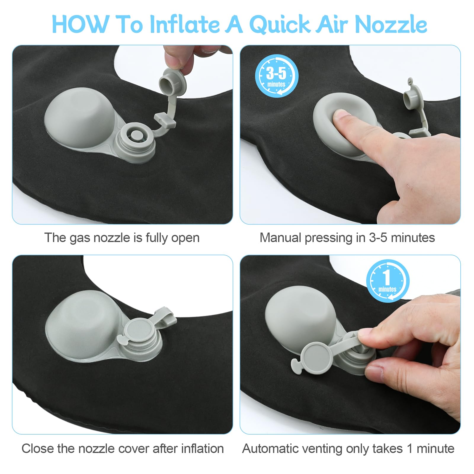 DARENYI Inflatable Donut Pillow, Coccyx Cushion for Tailbone Pain
