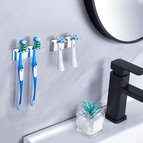 YAYINLI Electric Toothbrush Head Holder, Toothbrush Holder Wall Mounted Non Screw, Anti-Rust Toothbrush Holders for Bathroom