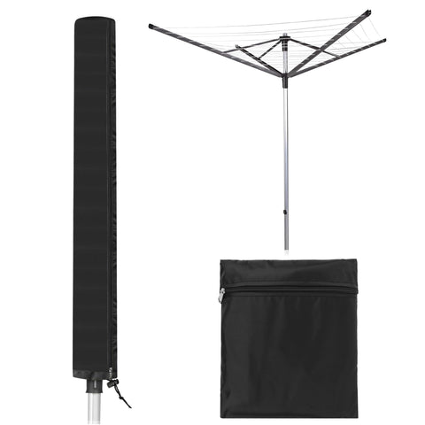 for Brabantia Rotary Washing Line Cover with Zipper, Universal 420D Oxford Waterproof Rotary Dryer Cover for OutsideRotary Line Covers