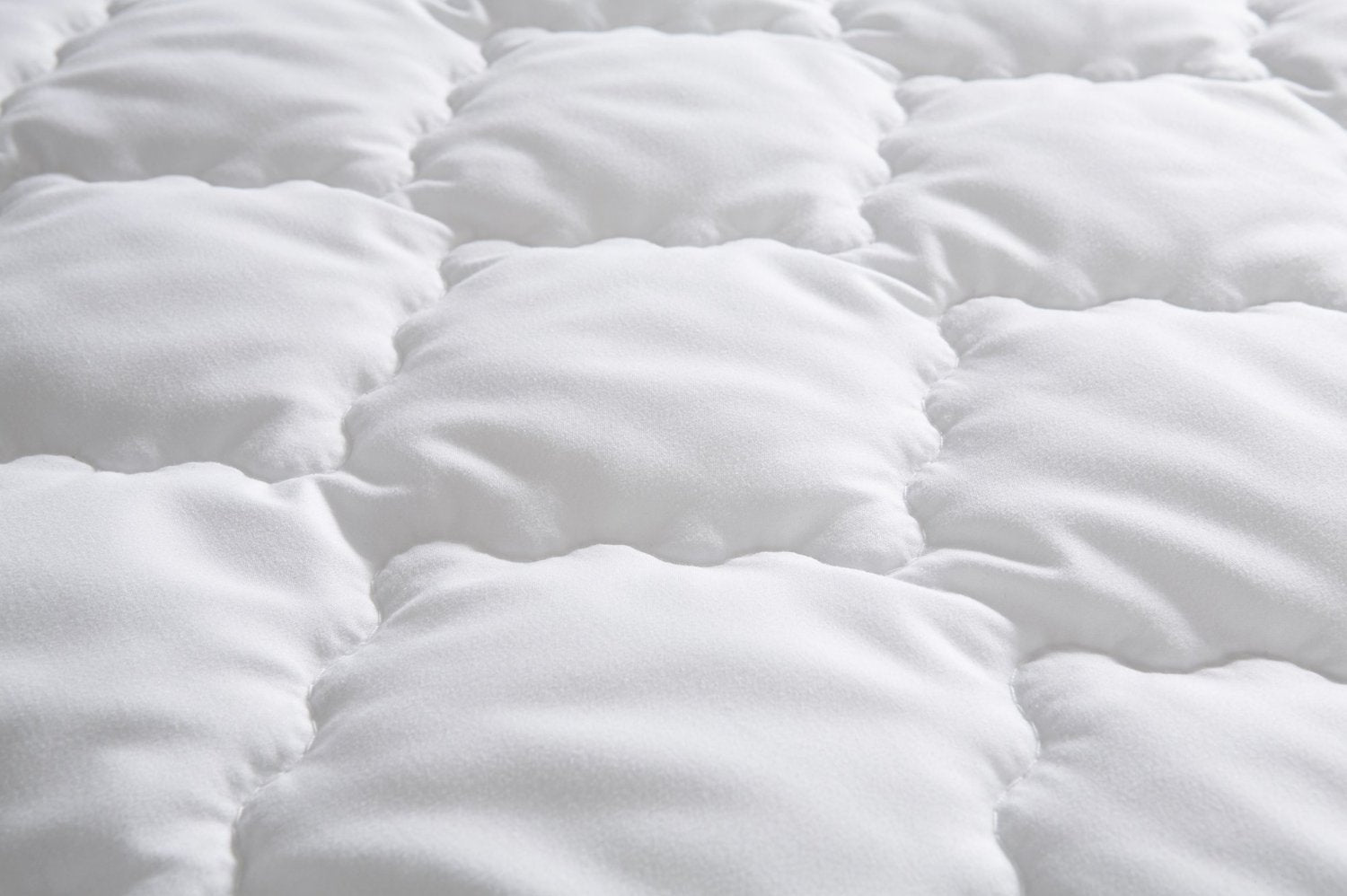Abeil, Napped Foam Mattress Topper/Protector-White, white, 160 x 200 cm