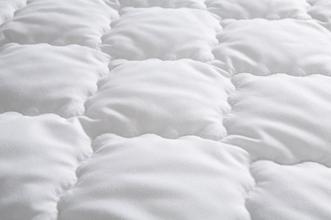 Abeil, Napped Foam Mattress Topper/Protector-White, white, 160 x 200 cm