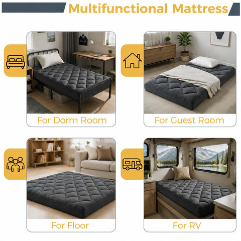 Jamdok 10cm Single Memory Foam Floor Mattress,Guest Bed(190X97X10cm)