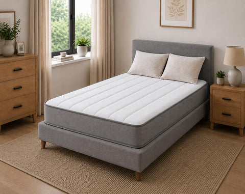 Starlight Beds Grey Tile King Size Mattress 150x200x18cm