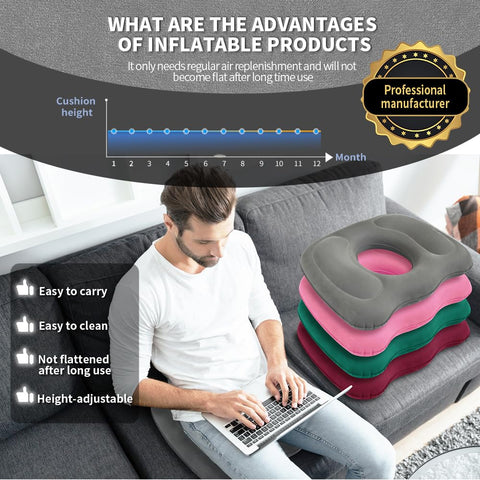 Hantaiwan Doughnut cushion,inflatable donut pillow,coccyx cushion,