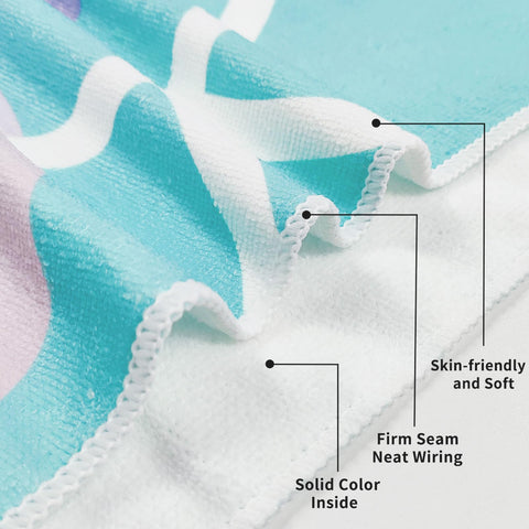 DKDDSSS Kids Towel - Large Beach Towels for Adults & Girls, Quick Dry & Lightweight - Boys Beach Towel, Jumbo Size - Ideal for Beach, Pool