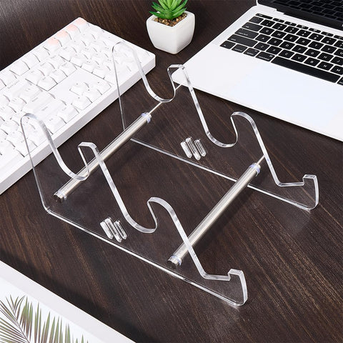 CRASPIRE Clear Keyboard Stand Keyboard Display Shelf Acrylic Iron 3 Tier Portable Detachable Mechanical Computer Collection Storage Holder Tray for