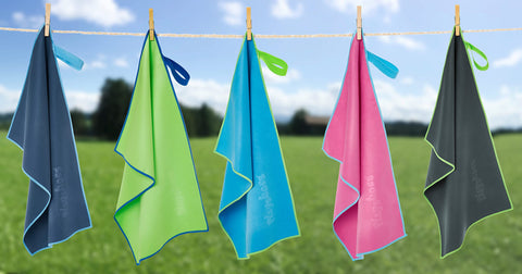 Playshoes Unisex Multifunctional Towel, Microfibre Bath Towel Portable Blanket, Green, 90 x 180 cm