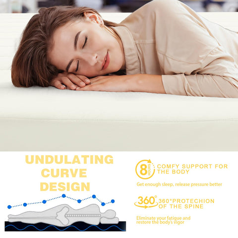 MeMoreCool Roll Up Floor Mattress Small Single 190x75cm, Beige