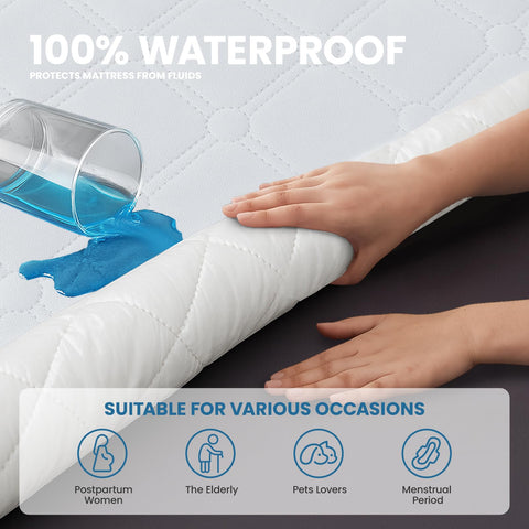 Ystyle Fitted Sheet 90 x 190 cm, Microfibre, Fitted Sheet - Mattress Height up to 30 cm, White