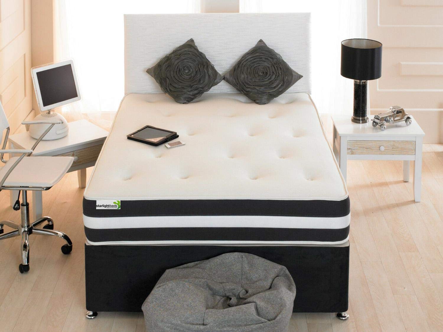 Starlight Beds Cascade Tuft King Size Mattress, 5ft x 6ft6