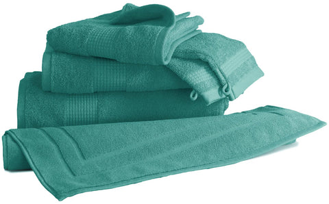 Le linge de Jules Bath Towel 70 x 130 cm 100% Cotton 450 g/m2 Lagoon Green