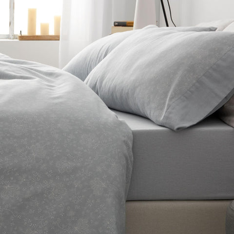 Burrito Blanco | Cotton Flannel Sheets | Bed 120 cm Design 575 | Blue (120 x 190/200 cm.)