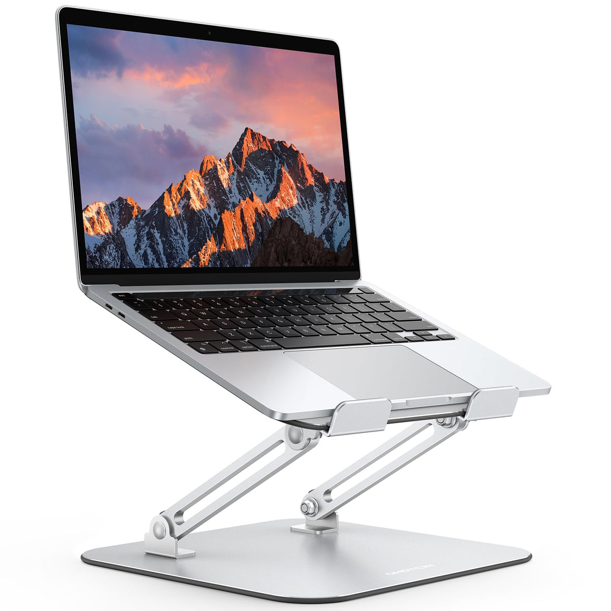 OMOTON Laptop Stand, Foldable Laptop Riser with Adjustable Height, 10-17.2"