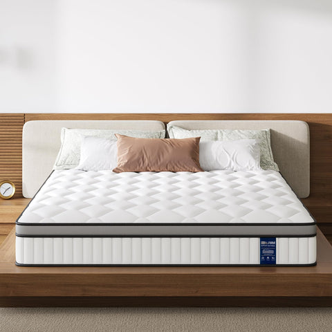 BedStory 4FT Small Double Mattress - 120x190x25cm, 10 Inch Hybrid Mattress with Foam & Individually Pocket Spring for Pressure Relief & Motion