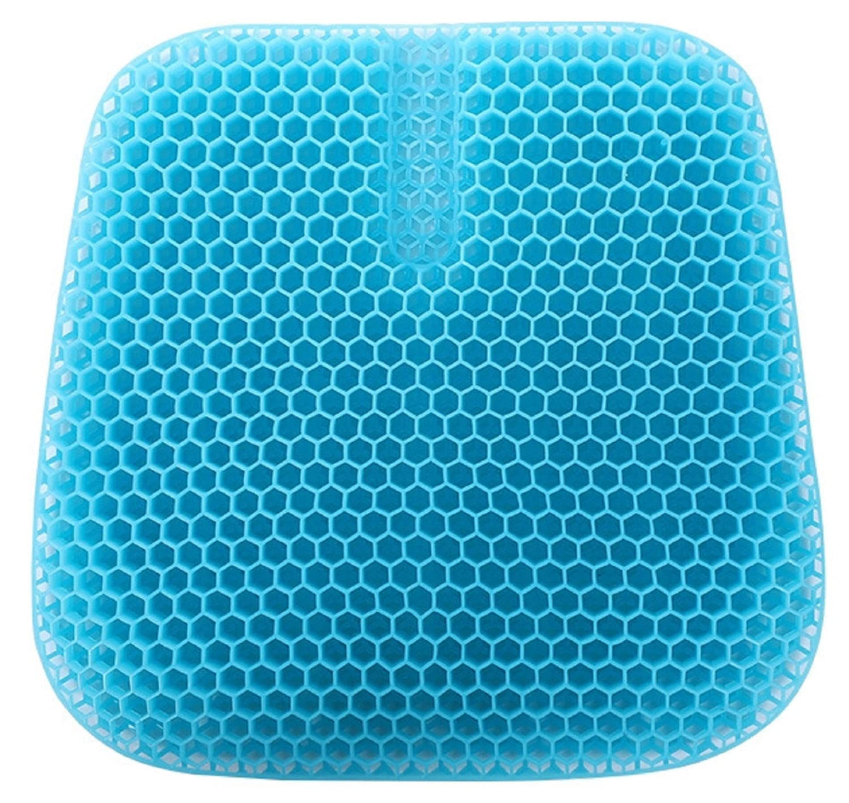 VAIYNWOM Gel Seat Cushion, Honeycomb Breathable Home Office Chair & Car Seat Cushions with Non-Slip Fabric Cover, 45 * 42 * 3cm, Blue