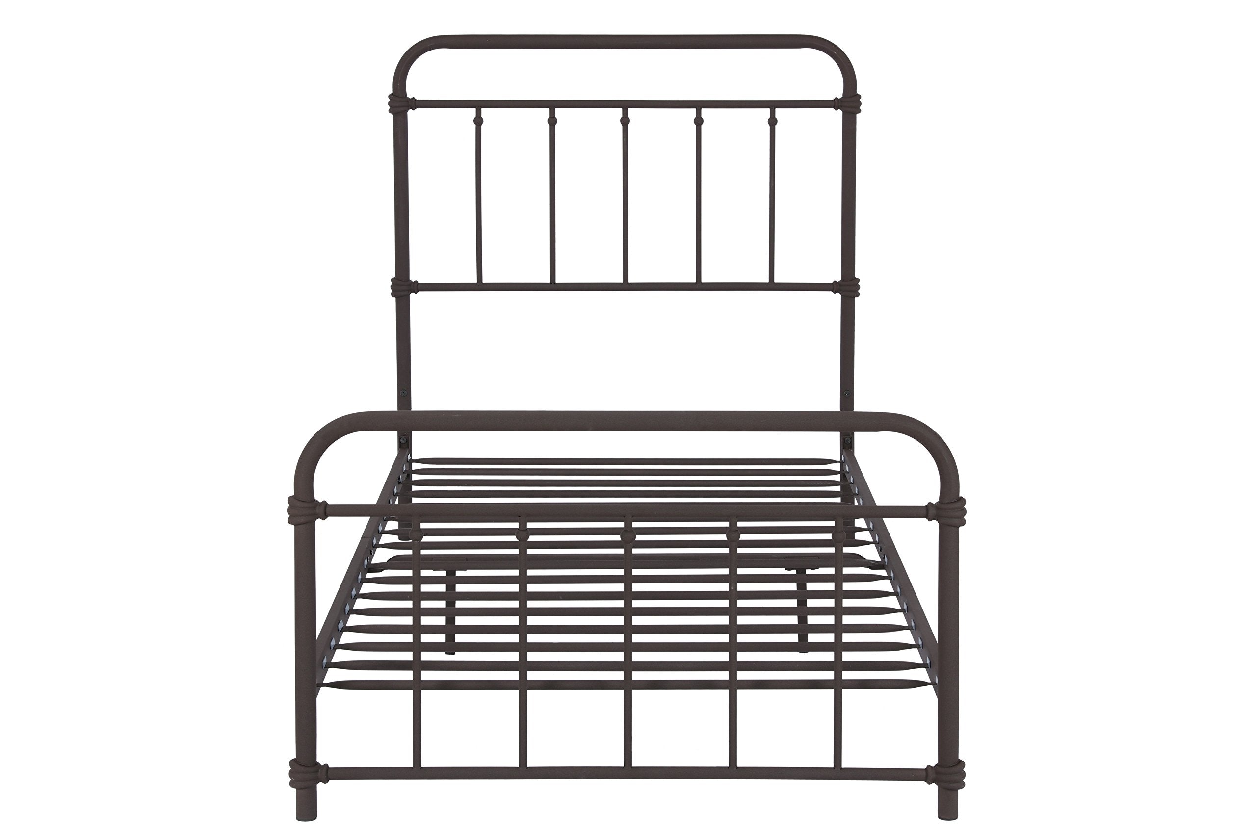 DHP Furniture Wallace Metal Bed, Bronze Single