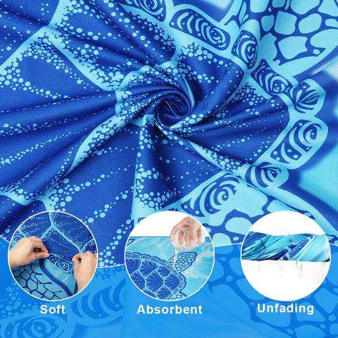 flintronic Microfiber Oversized Lightweight Beach Towel 180x80cm Extra Large Thin Sand Free Towels Travel Swim Pool Camping for Adults Women Men