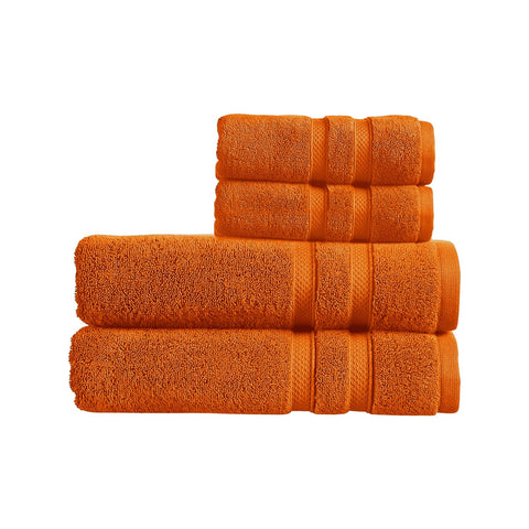 Christy Chroma Bath Sheet Set | Set of 4 | 2 Hand Towels 2 Bath Sheets | Highly Absorbent Heavyweight 675GSM | Bold and Bright