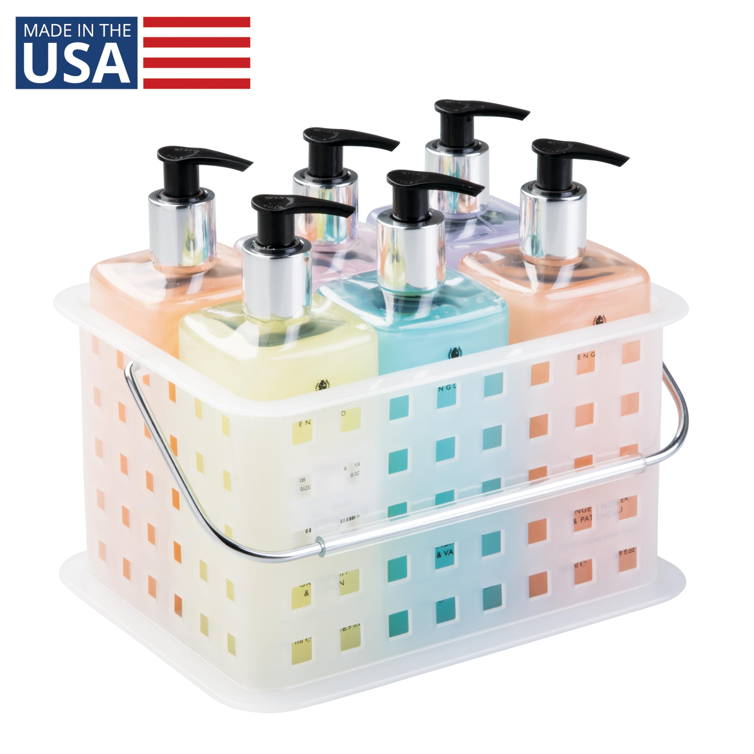 InterDesign Storage Organizer Basket, for Bathroom, Health and Beauty Products - Small, Frost
