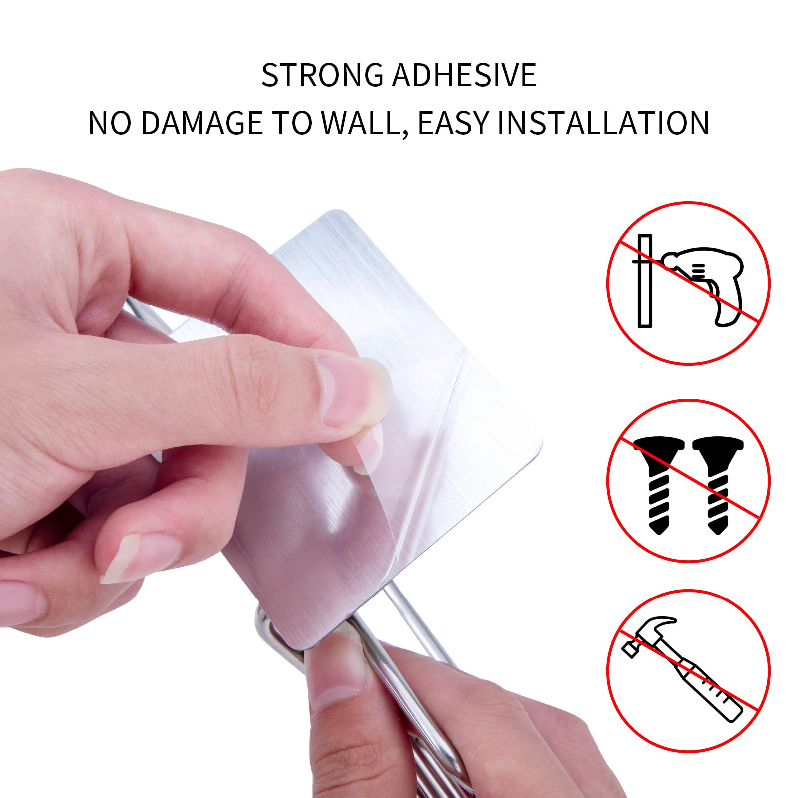 2 Pack Self Adhesive Bar Soap Dish Holder,Stainless Steel Wall Mounted,Waterproof,Drill-Free Soap Tray For Shower Bathroom Kitchen, Silver