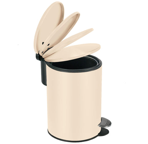 Silence Cosmetic Bin Sand Beige Material: Metal Size: Bucket 3 Litres