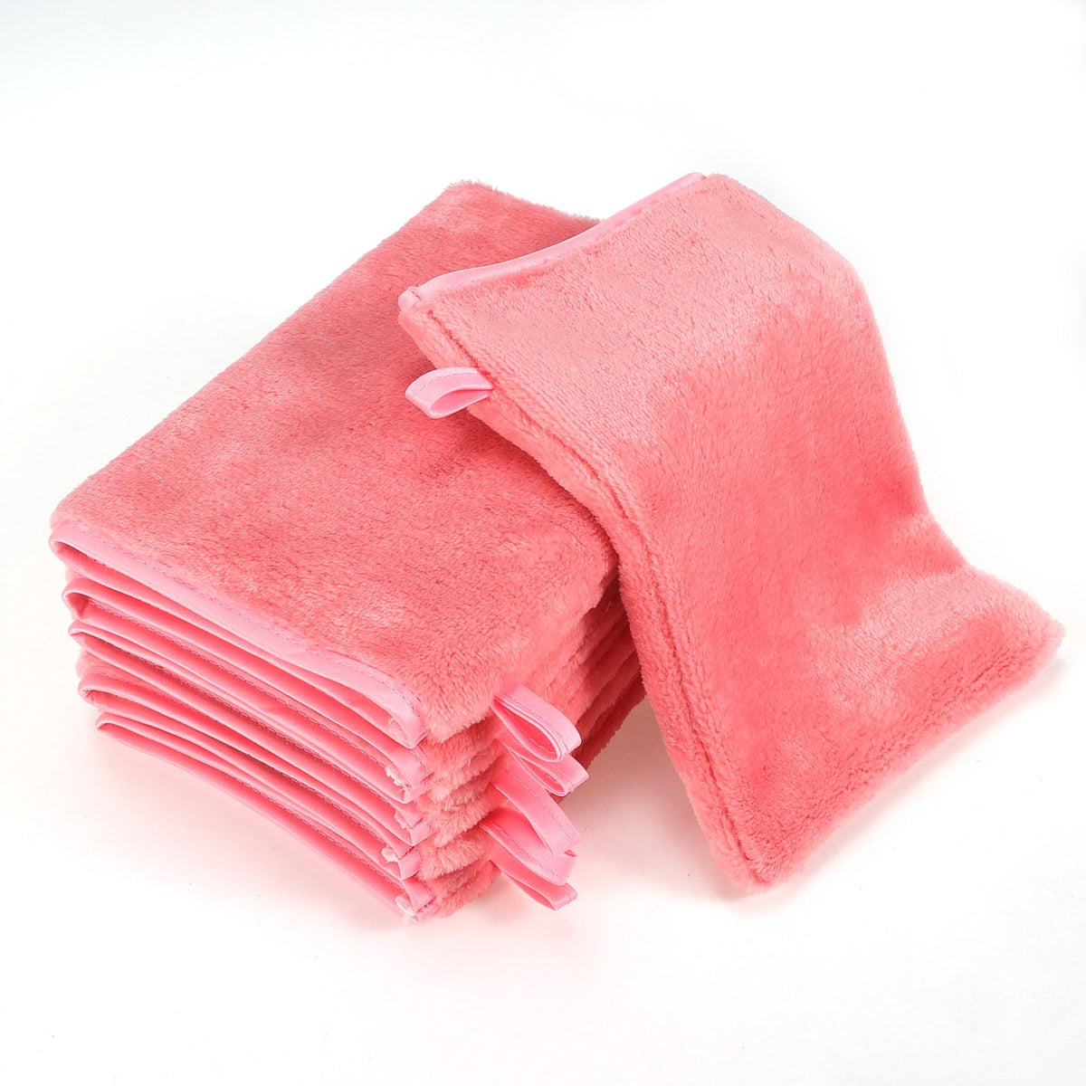 PHOGARY 6 Pack Microfiber Flannel Face Cloths Face Body Wash Cloth, Super Absorbent & Soft Facial Mitts, Reusable Makeup Remover Wash Gloves