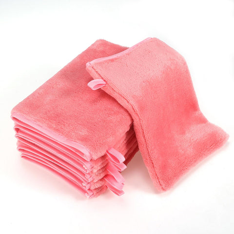 PHOGARY 6 Pack Microfiber Flannel Face Cloths Face Body Wash Cloth, Super Absorbent & Soft Facial Mitts, Reusable Makeup Remover Wash Gloves