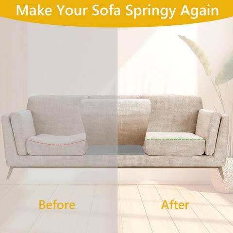 Cumnvulnt 2 Pcs Sofa Cushion Support, High Density Sponge Sofa Support Boards, 50 x 50cm for Sagging Seat, Sofas Foam Cushions Replacement (grey)