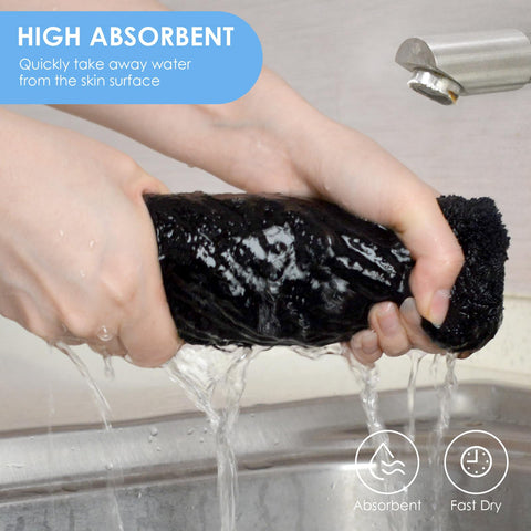VIVOTE Hand Towel for Kitchen Microfiber Hand Towels with Hanging Loop