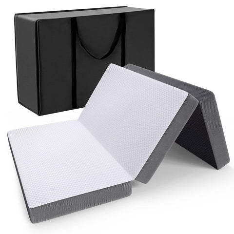 Foldable Folding Mattress Single,Tri-fold Memory Foam Mattress,75x190x10cm