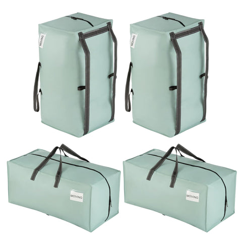 VENO 4 Pack Heavy-Duty Extra Large Moving Bags W/Backpack Straps, Moving House Essentials, Clothes Storage, Packing, Laundry Bags