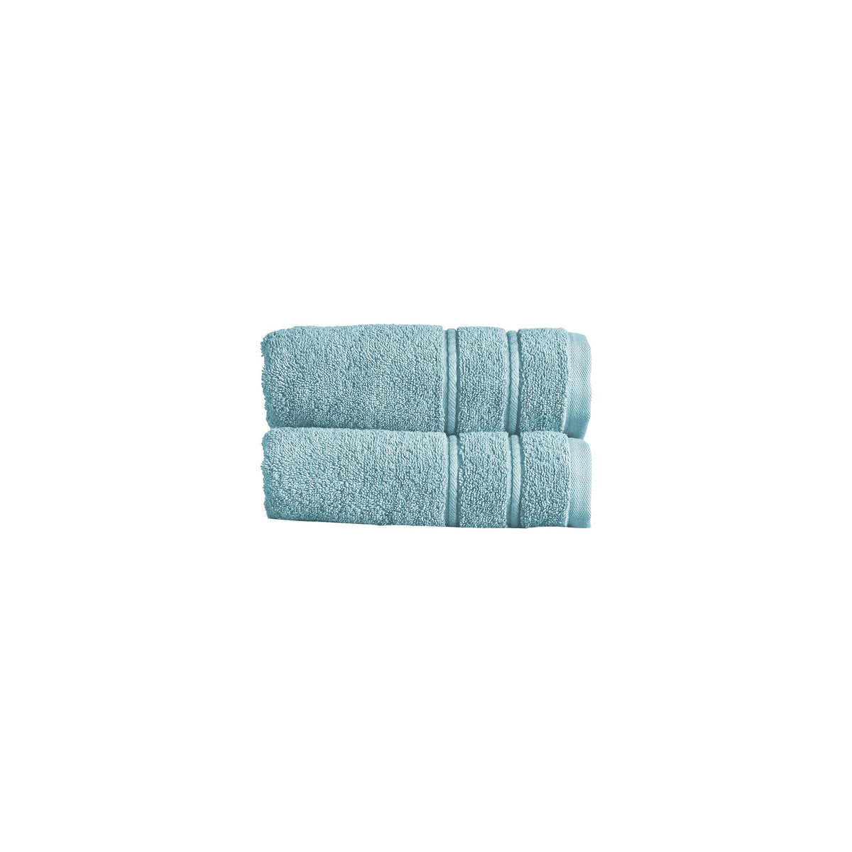 Christy Antalya Hand Towels | Set of 2 | 100% Turkish Cotton | 600GSM | Soft Plush Luxury Towel Set | 50cm x 90cm | Quick Dry | Ocean Blue
