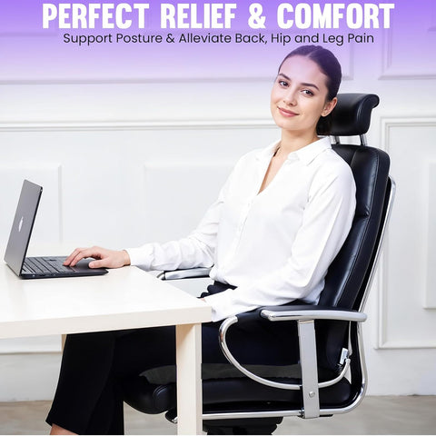 LCUHAVA Gel Seat Cushion new Honeycomb Design gel for Sitting Cool and Breathable Soft Sitter, Relieves Back and Tailbone Pain for Office Chairs