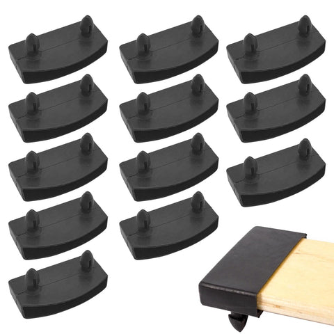 SGETHCH 12 Pcs Bed Slat Caps - 56mm Replacement Bed Slat Holders - Durable Plastic Support End Clips for Single, Double & King Size Bed Frames