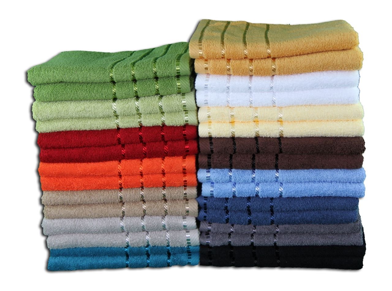 Gözze - Bath Towel, Berlin, 100% Cotton, 70 x 140 cm - Orange