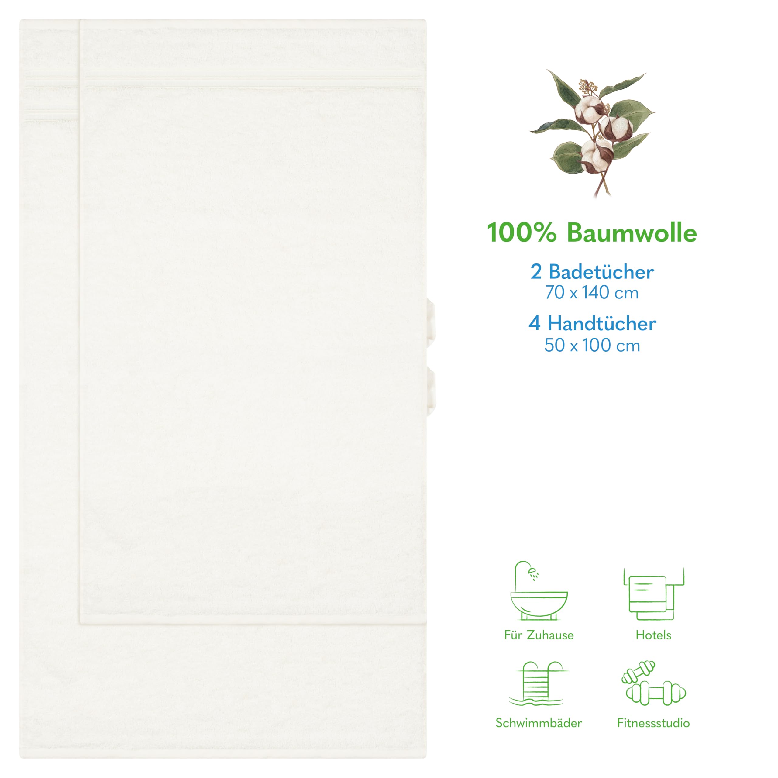 Hammetex Bathrobe 100% Cotton Unisex for Men and Women Quality 400 g/m² Quality Soft Absorbent Terry Towelling Bathrobe for Couples with Pockets
