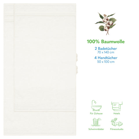 Hammetex Bathrobe 100% Cotton Unisex for Men and Women Quality 400 g/m² Quality Soft Absorbent Terry Towelling Bathrobe for Couples with Pockets