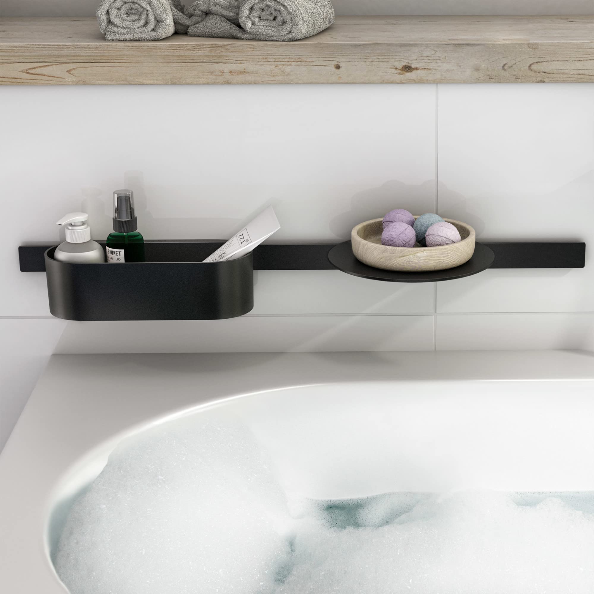 Hansgrohe WallStoris Shelf, Bathroom Accessory, Matt Black, 27915670
