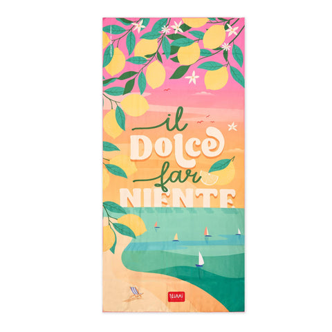 Legami - Lightweight Beach Towel, Microfibre Beach Towel, Compact Beach Towel, Sandproof, Quick Drying, Ultra Absorbent, Space Saving Towel