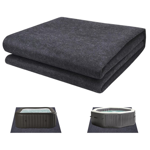 SINBLUE Square Hot Tub Flooring Mat 7.5 x 7.5 FT Inflatable Floor Protector