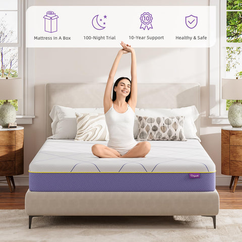 Vesgantti 16CM Cooling Gel Memory Foam Mattress - Double, Medium