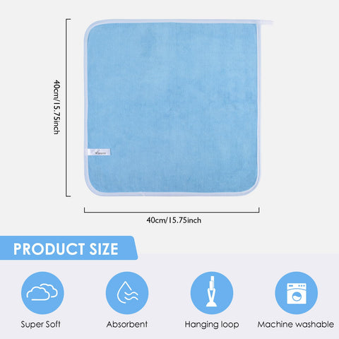 VIVOTE Microfiber Hand Towels with Hanging Loop Hand Towel for Bathroom