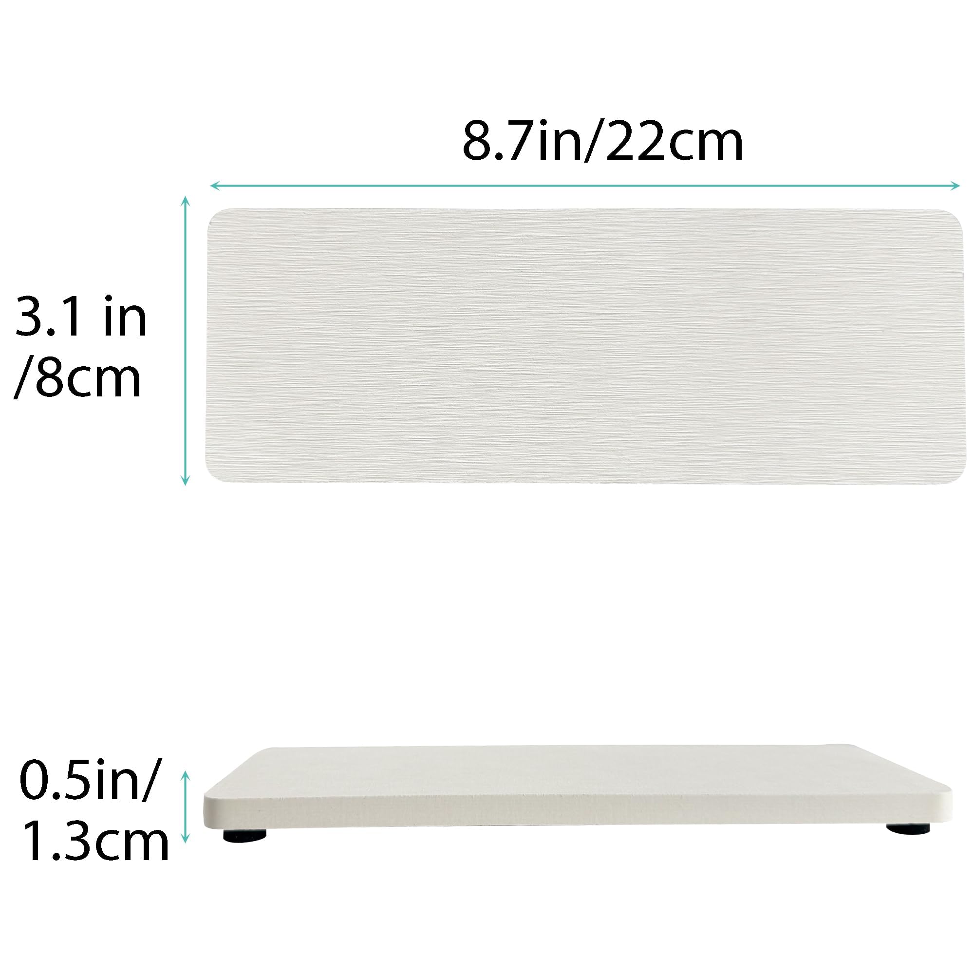 NiuYichee 2 PCS Diatomaceous Earth Kitchen Soap Tray, Water Absorbent Diatomite Coasters