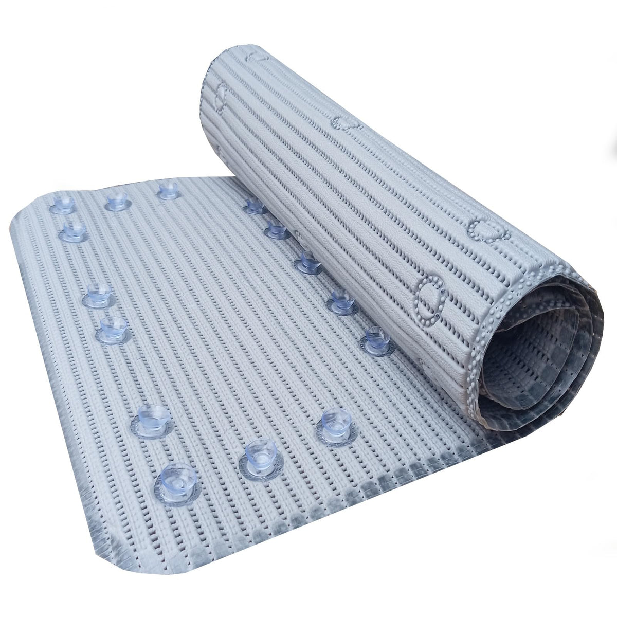 Non Slip Bath Mat Pvc Rubber With Secure Grip Suction Cups And Drain Holes Easy Clean Long Anti Mould Bathtub Mat 90cm x 42cm Ideal For Elderly Or