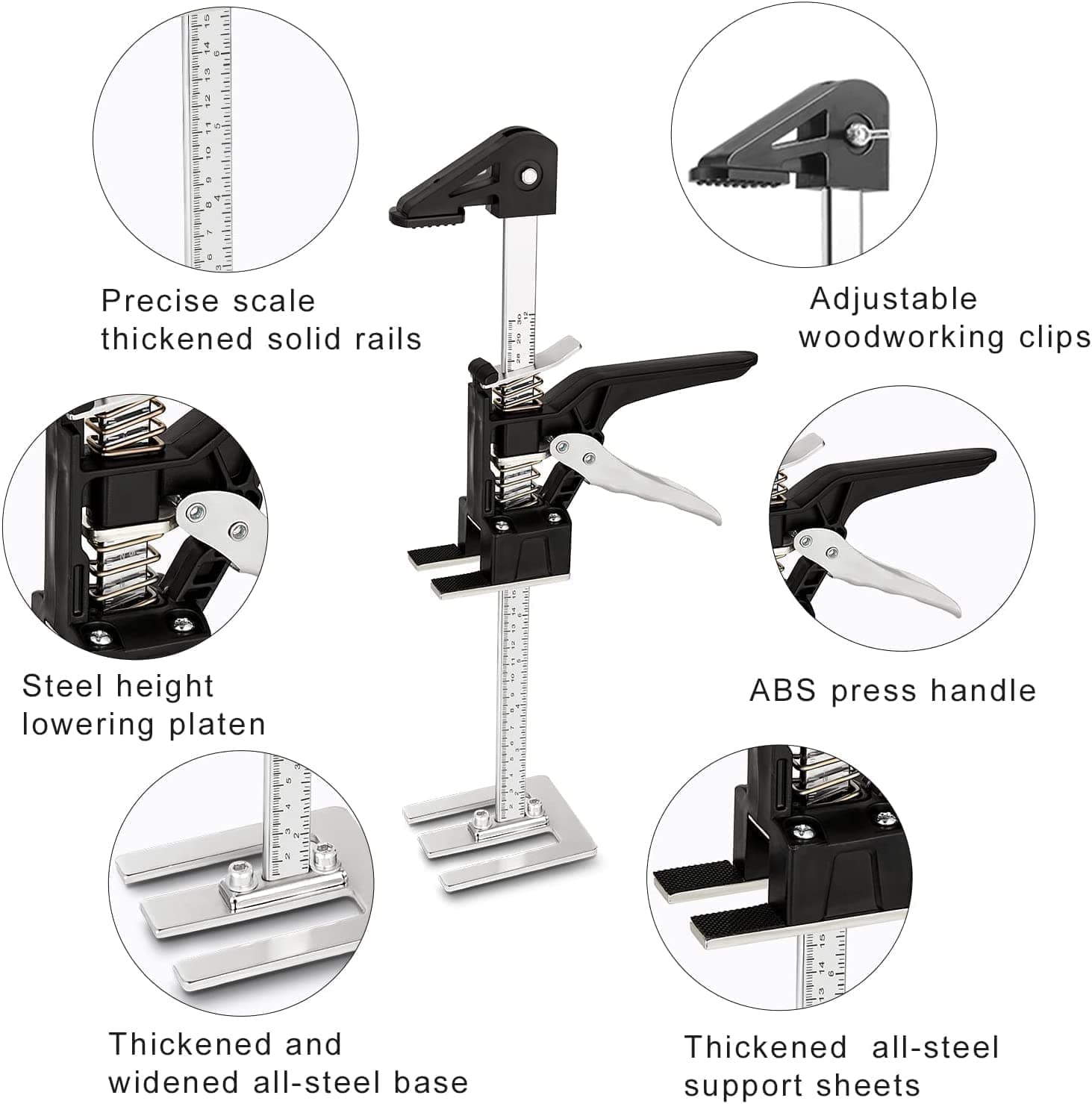 2 Packs Labor Saving Arm Jack, 15.5 Inch Hand Lifting Tool Jack