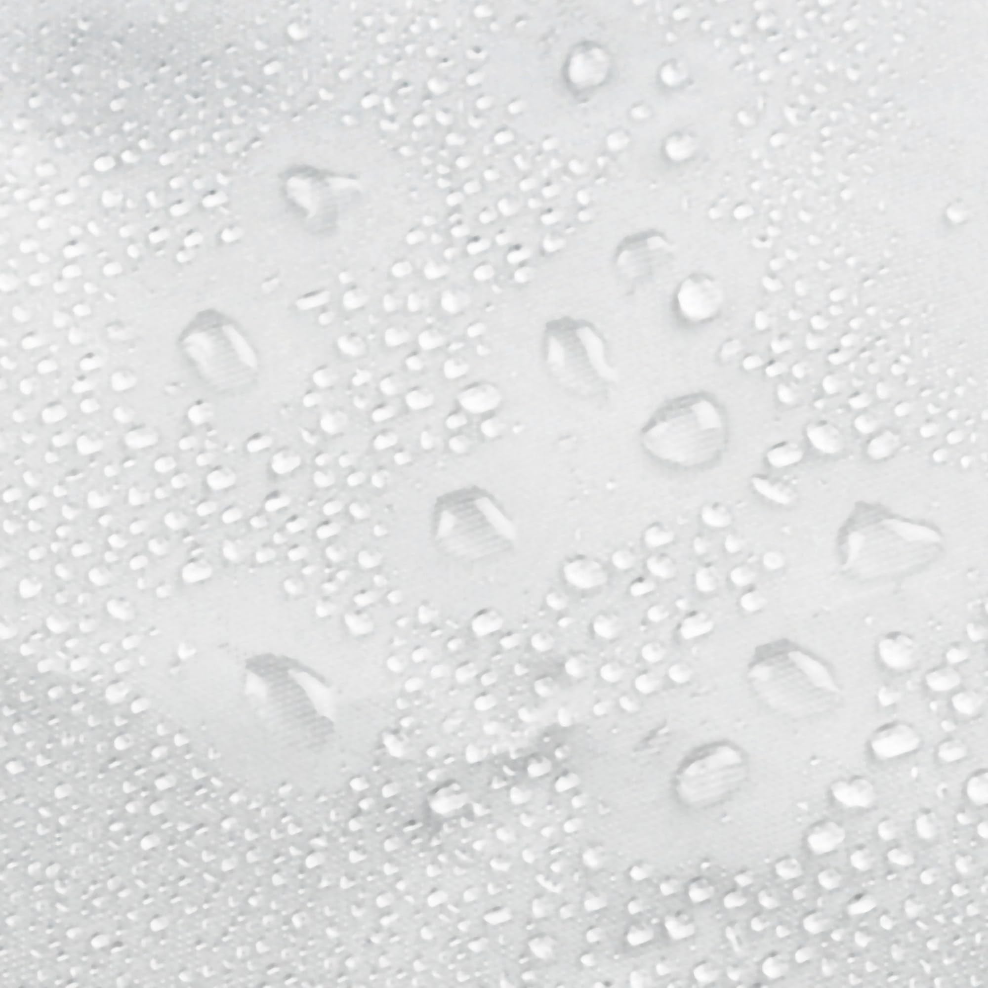 iDesign Shower Curtain with Magnetic Hem, Long Shower Curtain Made of Mould PEVA, Stylish and Water Repellent Shower Liner for Bathroom, Frost White