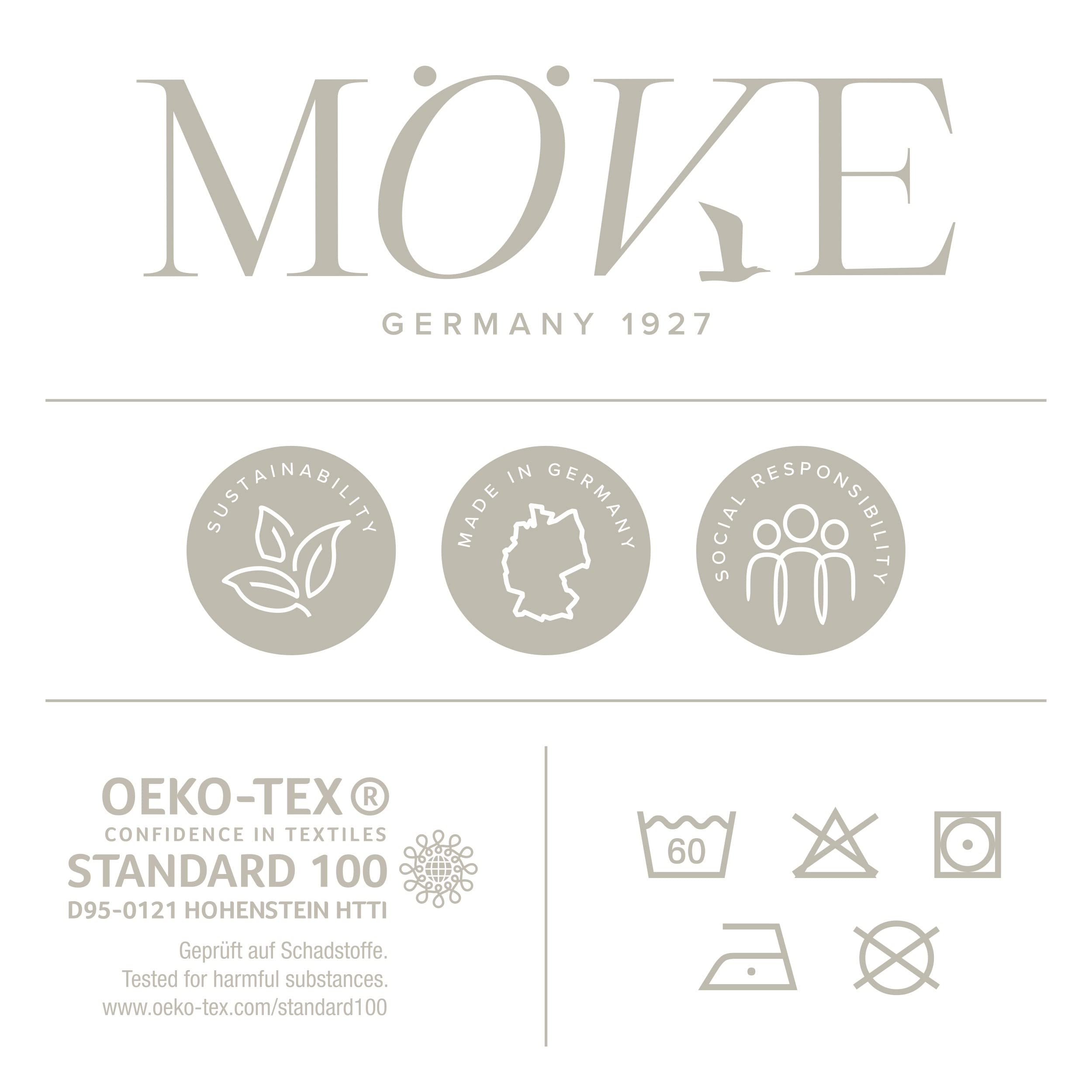 Möve Eden wash mitt 20 x 15 cm, 80% cotton / 20% linen, nature/black
